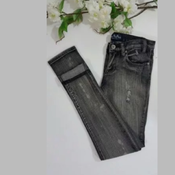 Les Halles Denim - Les Halles Jeans Size 26-0 Black/Dark Grey skinny